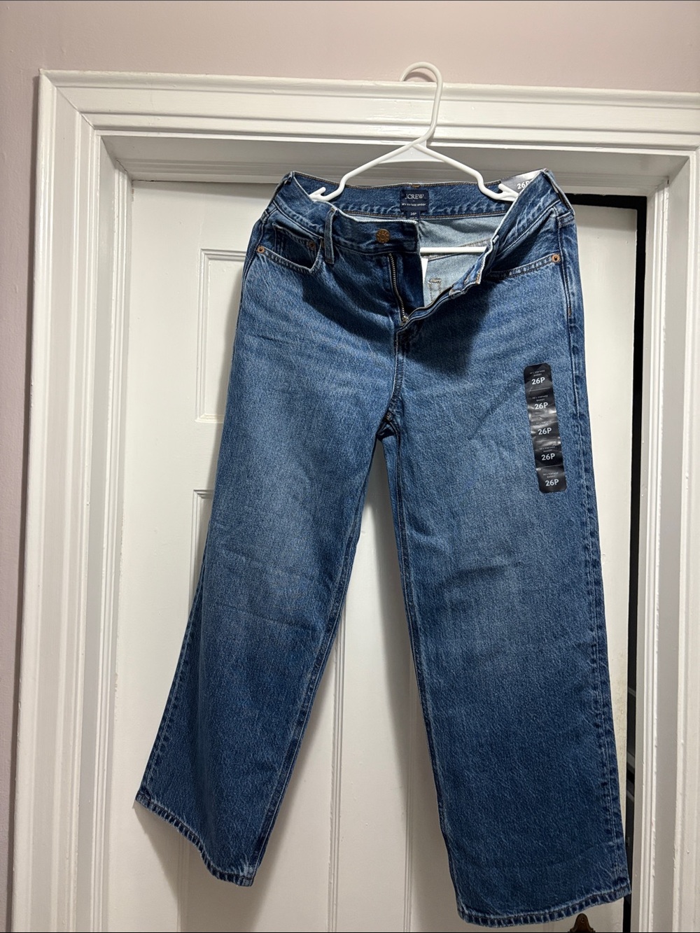 J. Crew Medium Blue Wide-Leg Jeans - Relaxed Flare